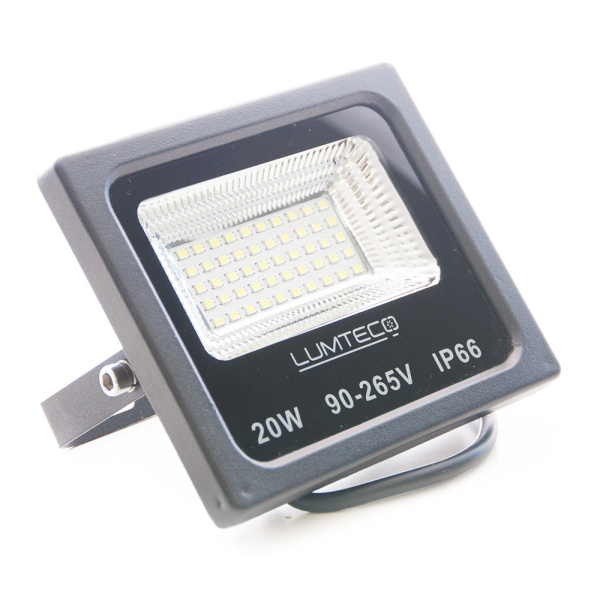 Світлодіодний прожектор LUMTECO YX-06 20w 6500К IP65 90-265V чорний