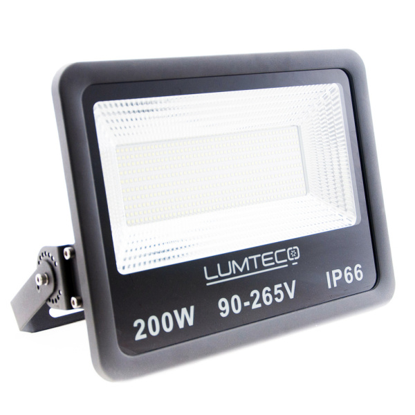 Світлодіодний прожектор LUMTECO YX-06 200w 6500К IP65 90-265V чорний